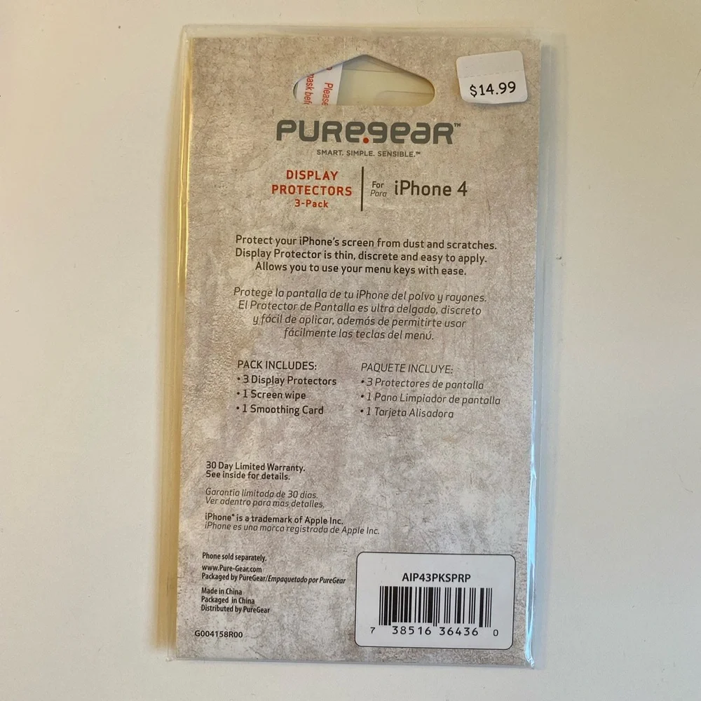 NWT iPhone 4 screen protector. 2-pack
